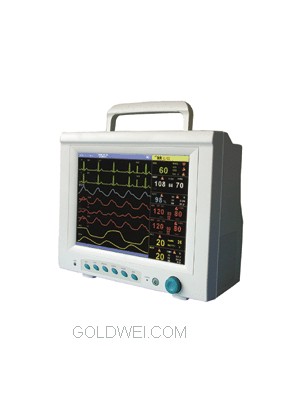 CMS9000 MULTI-PARAMETER MONITOR  FOR ECG, NIBP, SPO2,  RESPIRATION,  TEMPERATURE, PULSE RATE 