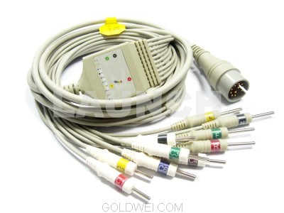 FUKUDA COMPATIBLE EKG CABLE FX-031 