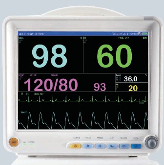 AGW8000S 12'' COLOR TFT DISPLAY PORTABLE PATIENT MONITOR